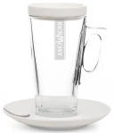 Szklanka Richmont Hot 370 ml - z porcelanowym spodkiem i przykrywką