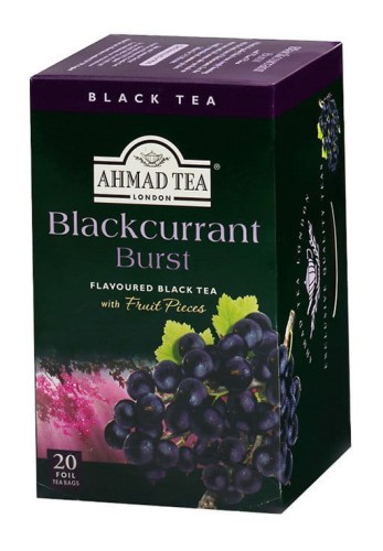 Herbata Ahmad Tea Blackcurrant 20x2g - czarna porzeczkowa w kopertach