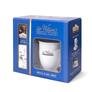 Zestaw Sir William's Kubek i Herbata Royal Earl Grey 12x3g