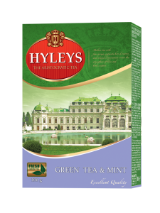 Herbata Hyleys Green Tea Mint 100g - liściasta zielona z miętą