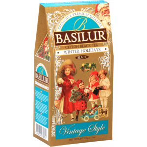 Herbata Basilur Vintage Winter Holiday 85g stożek - czarna BOP1 z owocami i wanilią