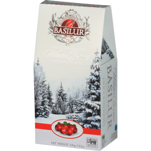Herbata Basilur Winter Berries Lingonberries 100g stożek - czarna z borówką brusznicą