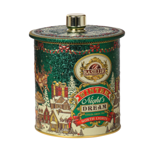 Herbata Basilur North Lights 100g puszka - zielona herbata z nutami róży i truskawki