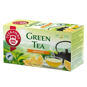 Herbata Zielona Teekanne Green Tea Orange 20x1,75g - pomarańczowa w kopertach