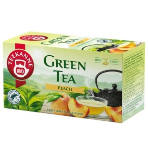 Herbata Zielona Teekanne Green Tea Peach 20x1,75g - brzoskwiniowa w kopertach