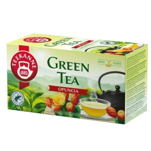Herbata Zielona Teekanne Green Tea Opuncia 20x1,75g - o smaku opuncji figowej w kopertach