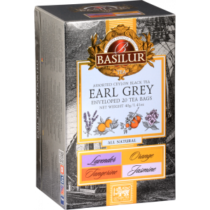 Zestaw Herbat Basilur Assorted Earl Grey 20 kopert  – 4 smaki
