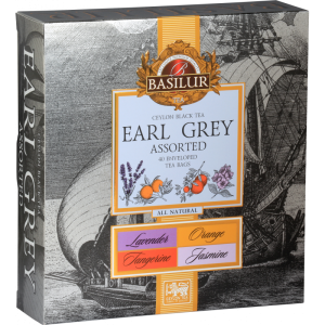 Zestaw Herbat Basilur Assorted Earl Grey 40 kopert  – 4 smaki