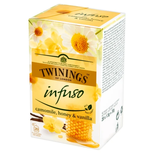 Herbata Twinings Infuso Camomile, Honey &amp; Vanilla 20x2g - ziołowa z rumiankiem, miodem i wanilią