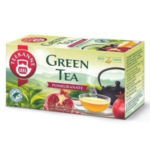 Herbata Zielona Teekanne Green Tea Pomegranate 20x1,75g - z granatem w kopertach 