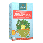 Herbata Dilmah Napar Bergamotka, Mięta & Cytryna 20x1,5g - ekspresowa mieszanka ziół i owoców