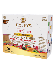 Herbata Hyleys Slim Tea Assortment 9 smaków 100 kopert - zielona, 100% naturalne składniki