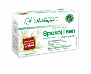 Herbata Ziołowa Herbapol Spokój i Sen 24x2,5g w saszetkach - naturalna z adaptogenem