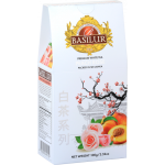 Herbata Basilur White Tea Peach Rose 100g stożek - biała liściasta z morelą i płatkami róży