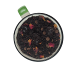 Czarna Herbata Wiśnie w Czekoladzie 50g- z płatkami róży i owocem wiśni