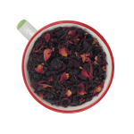 Herbata Owocowa Czerwona Róża 50g - z czarnym bzem i kwiatem róży