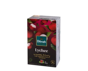 Herbata Dilmah Lychee 20x1,5g - ekspresowa czarna o smaku liczi