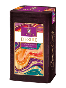 Herbata Hyleys Tea Moments Desire 80g puszka - zielona kremowo-cytrusowa