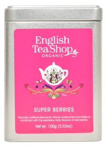 Herbata English Tea Shop Super Berries 100g w puszce - organiczna owocowa