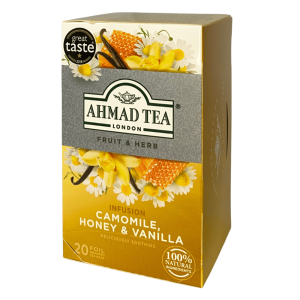 Herbata Ahmad Tea Camomile, Honey & Vanilla 20 kopert - rumianek z miodem
