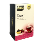 Czarna Herbata Berga Dream 24 torebki - z trawą cytrynową, różą i jabłkiem