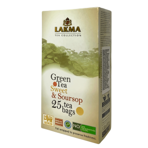 Herbata Lakma Green Tea Sweet & Soursop 25 torebki - zielona ekspresowa