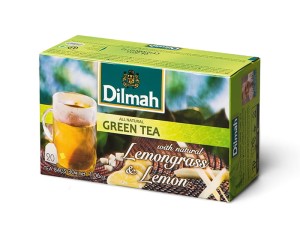 Herbata Dilmah Green Tea with Natural Lemongrass & Lemon 20 torebek