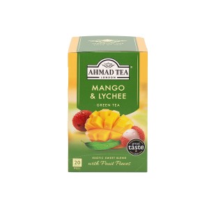 Herbata Ahmad Tea Green Mango & Lychee 20x2g - zielona z mango i liczi 