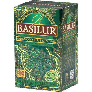 Herbata Basilur Oriental Moroccan Mint 25 kopert - zielona z miętą