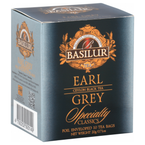 Herbata Basilur Specialty Classics Earl Grey 10 kopert  – z olejkiem z bergamotki