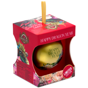 Herbata Basilur Happy Dragon Year Gold 20g bombka - czarna Orange Pekoe OP