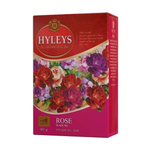 Herbata Hyleys Rose Black Tea 100g - czarna z różą