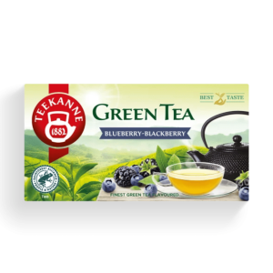 Herbata Zielona Teekanne Green Tea Blueberry & Blackberry 20x1,75g - jagodowo-jeżynowa w kopertach