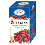 Herbata Malwa Owocowa Żurawina 20x2g w saszetkach