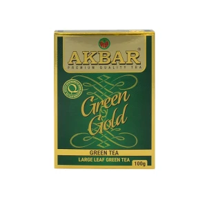 Herbata Zielona Akbar Green Gold Tea 100g - liściasta 