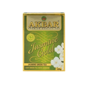 Herbata Zielona Akbar Jasmine Green Gold Tea 100g - liściasta 