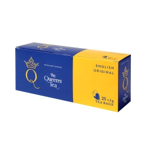 Herbata The  Queen's Tea English Original Tea 25x2g - czarna delikatnie aromatyzowana  