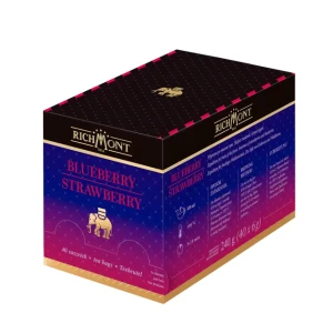 Herbata Richmont Blueberry Strawberry 40x6g - owocowa, truskawkowo-jagodowa