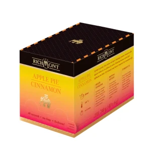 Herbata Richmont Apple Pie Cinnamon 40x6g - owocowa, jabłko z cynamonem