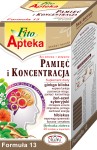 Herbata Ziołowa Malwa Fito Apteka Pamięć i Koncentracja- 20 torebek  