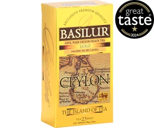Herbata Basilur Island of Tea Ceylon Gold 25x2g w torebkach - czarna klasyczna