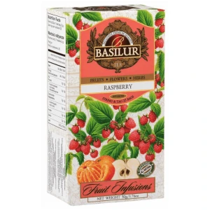 Herbata Basilur Fruit Infusions Raspberry 25 torebek- owocowa malinowa