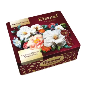 Herbata Eternal Moments 80 torebek - czarna cejlońska ekspresowa w metalowej puszce