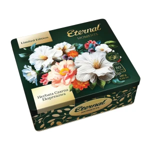 Herbata Eternal Moments 80 torebek - czarna cejlońska ekspresowa w metalowej puszce