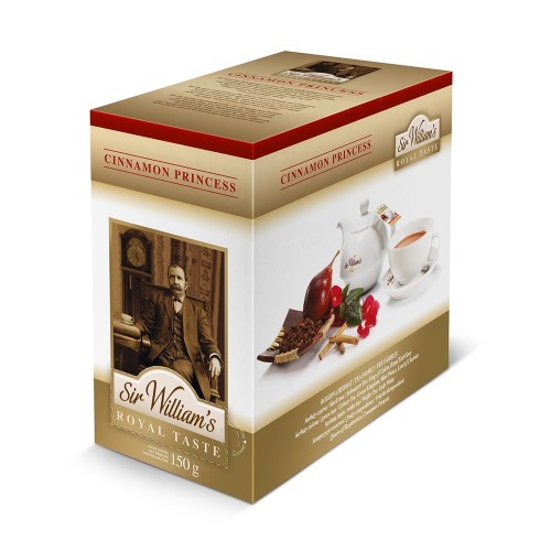 Herbata Sir William's Royal Taste Cinnamon Princess 50x3g - owocowa z rooibosem w torebkach.