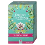 Herbata English Tea Shop Tropical Mint 20 kopert - organiczna biała z tropikalnymi owocami i miętą