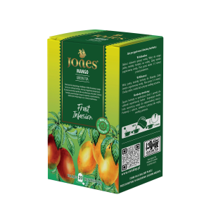 Herbata Jones Green Mango 20 torebek - zielona cejlońska z mango