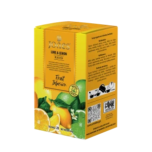 Herbata Jones Lime&lemon 20 torebek - czarna cejlońska z limonką i cytryną