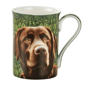 Kubek z Pieskiem Morris Dogs Brązowy Labrador 350 ml - porcelana kostna
