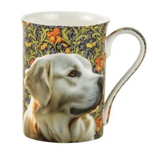 Kubek z Pieskiem Morris Dogs Golden Retriever 350 ml - porcelana kostna